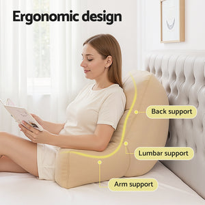 Backrest Reading Cushion | Lumbar Support | Oatmeal