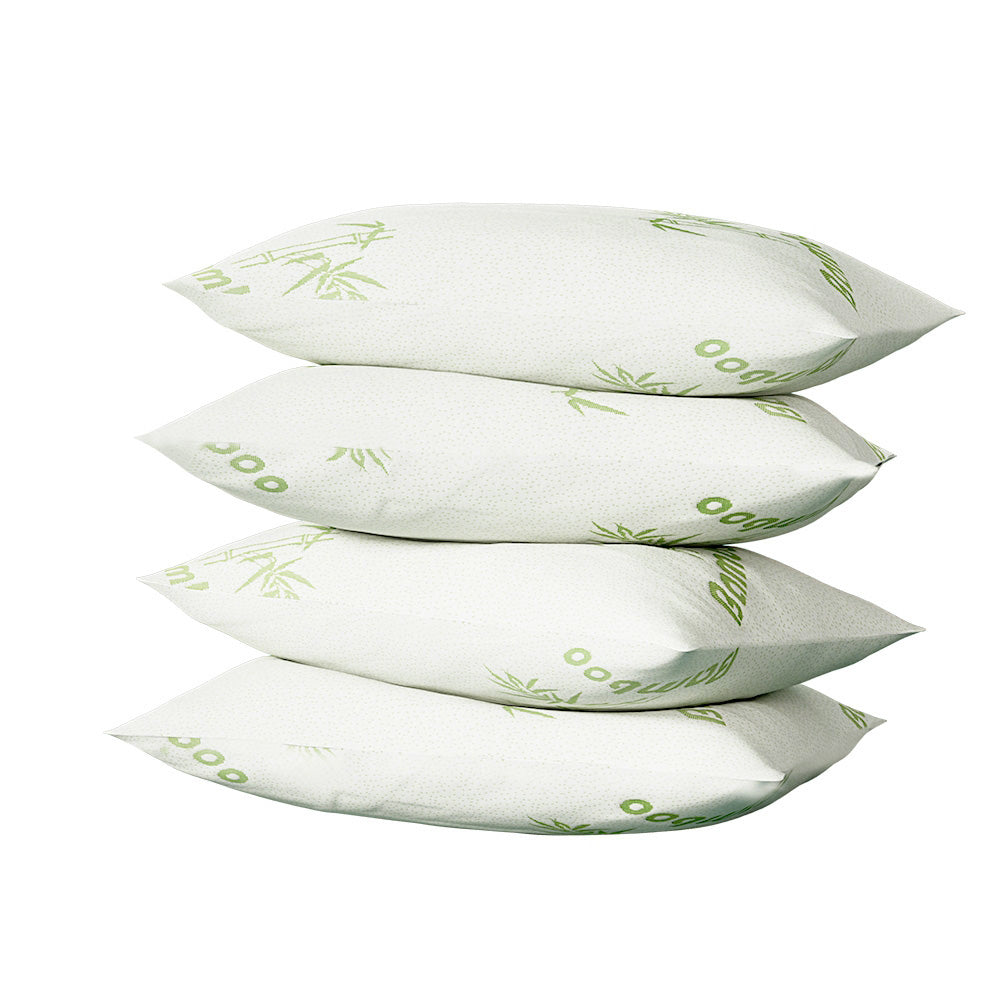 Bedding | 4 Pack Bamboo Pillow | Family | Hotel