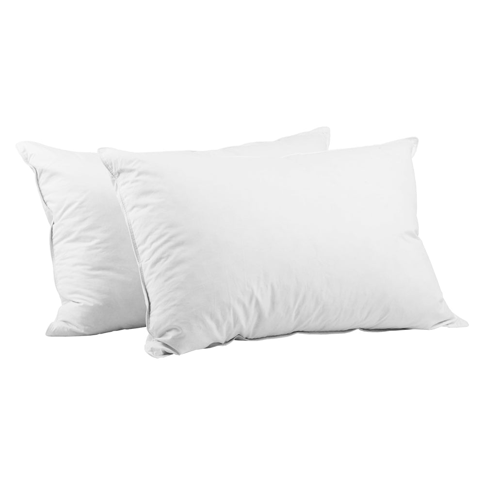 Bedding | Duck Feather Down Pillow | Twin Pack