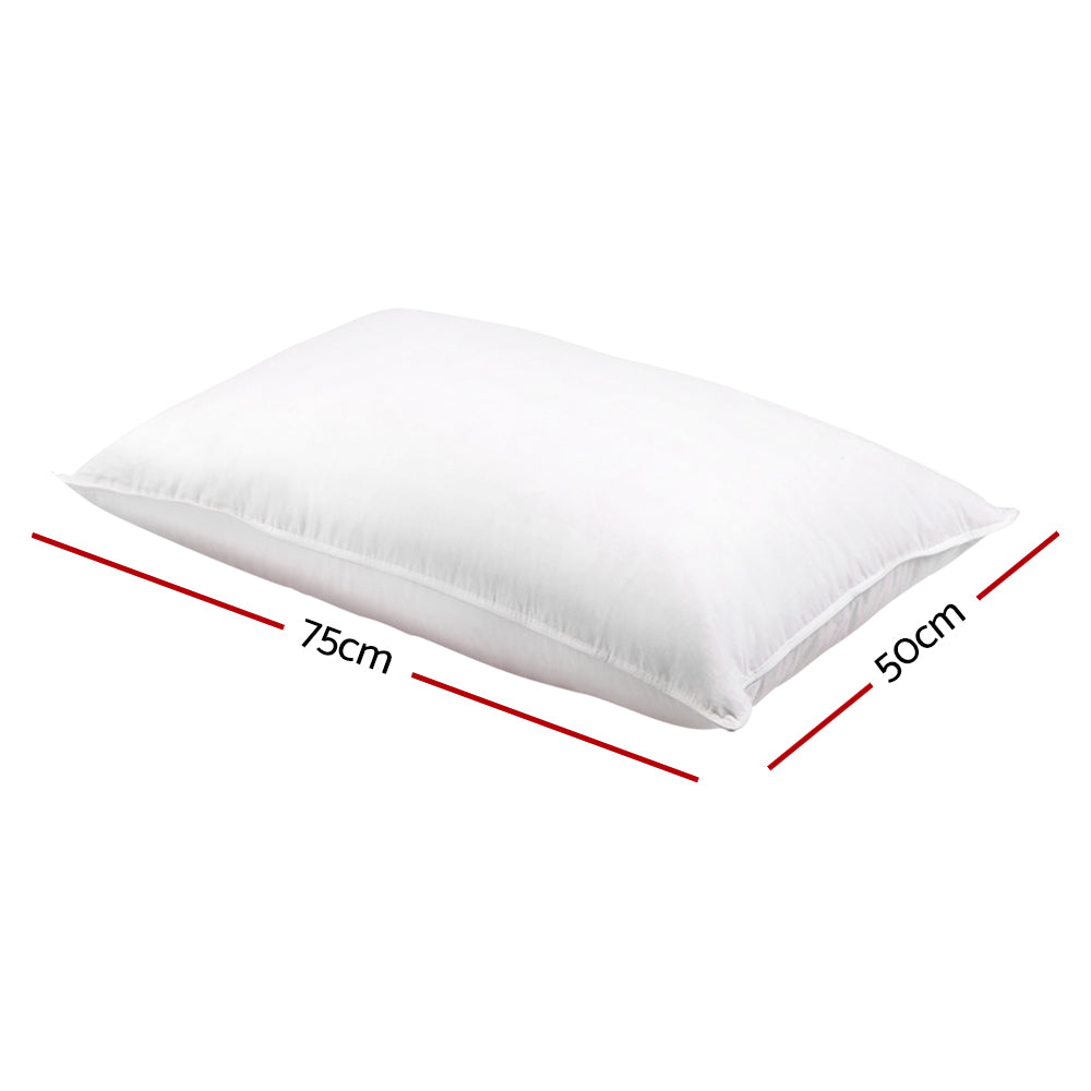 Bedding | Goose Feather Down Pillow | Twin Pack