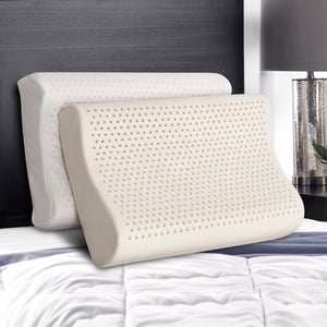 Bedding | Natural Latex Pillow | 2-Zone | Twin Pack