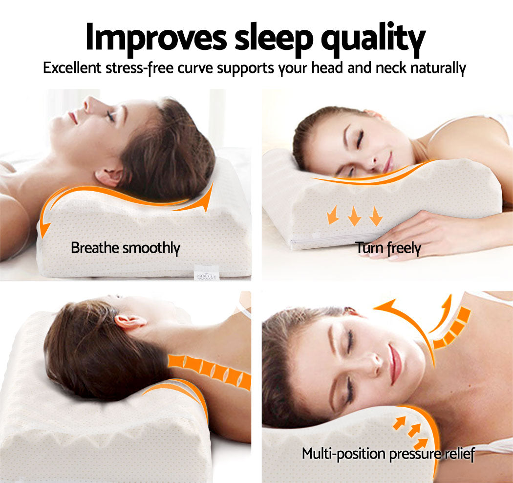 Bedding | Natural Latex Pillow | Twin Pack
