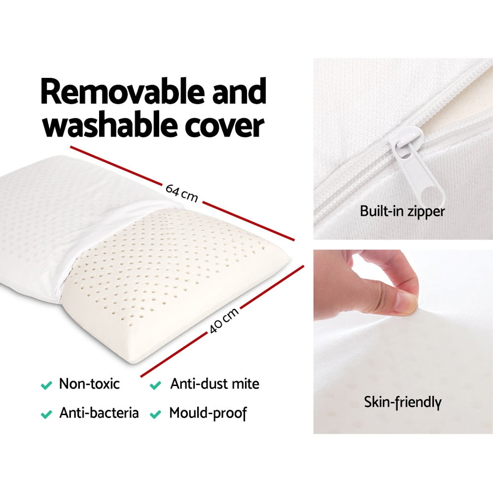 Bedding | Natural Latex Pillow | Classic | Twin Pack