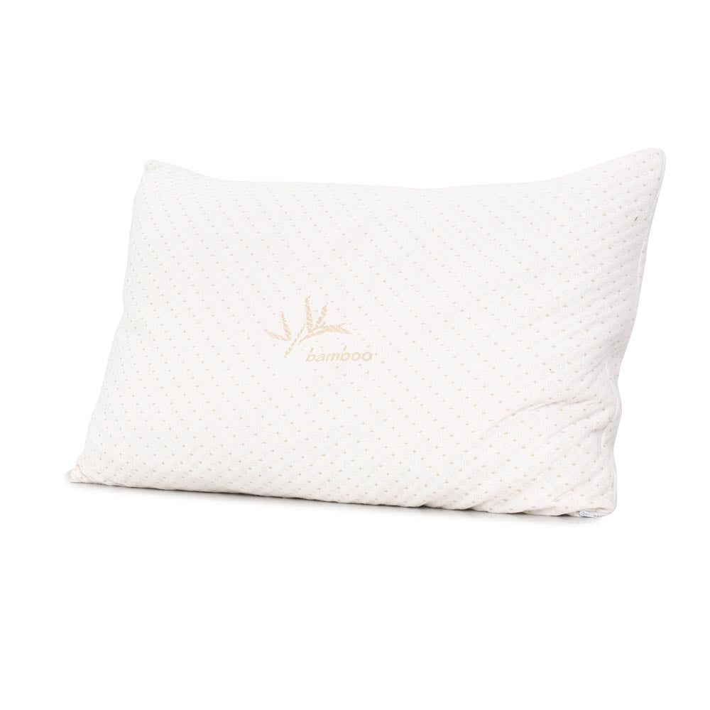 Bedding | Memory Foam Pillow | Bamboo Cover | Twin Pack
