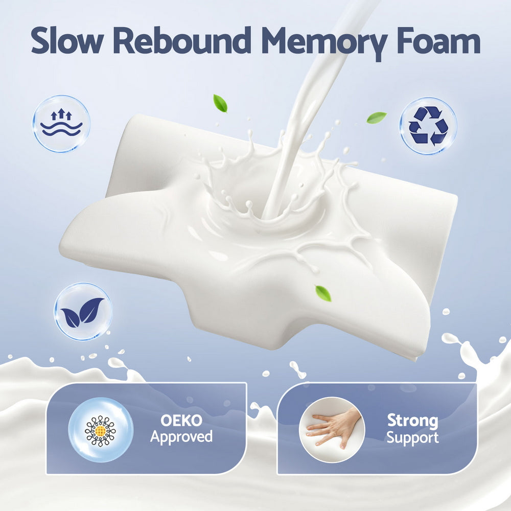 Ergonomic Contour Pillow | Memory Foam | Neck Support