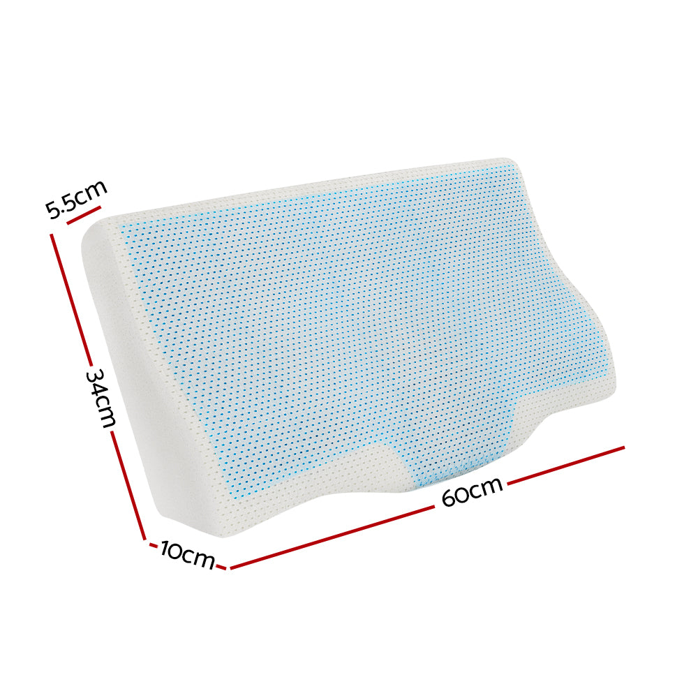 Bedding | Memory Foam Contour Pillow | Cool Gel | Bamboo Cover
