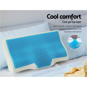 Bedding | Memory Foam Contour Pillow | Cool Gel | Bamboo Cover