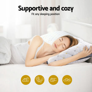 Giselle Bedding | Microfibre Pillows | Soft Plush Support | Set of 2