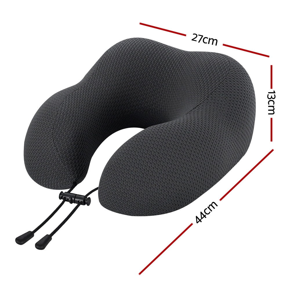 Travel Neck Pillow | U-Shape | Memory Foam | Plane & Car