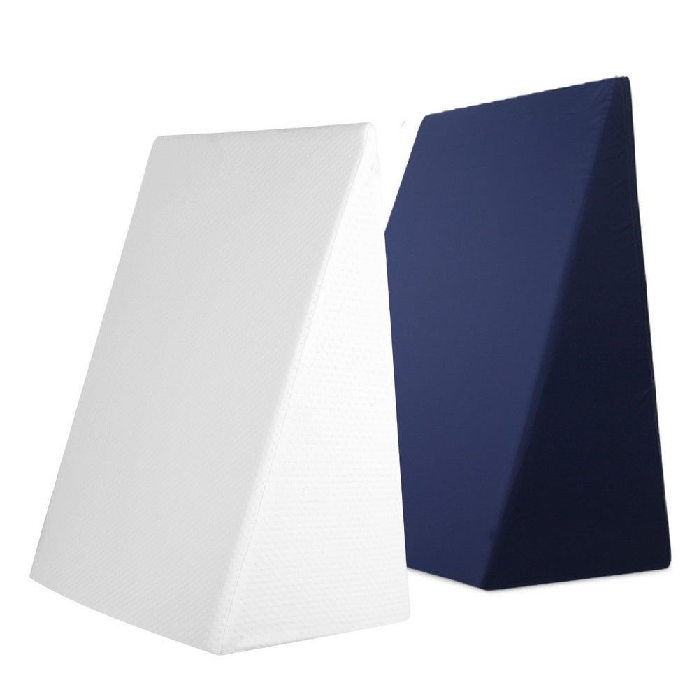 Bedding | Wedge Pillow | White & Blue