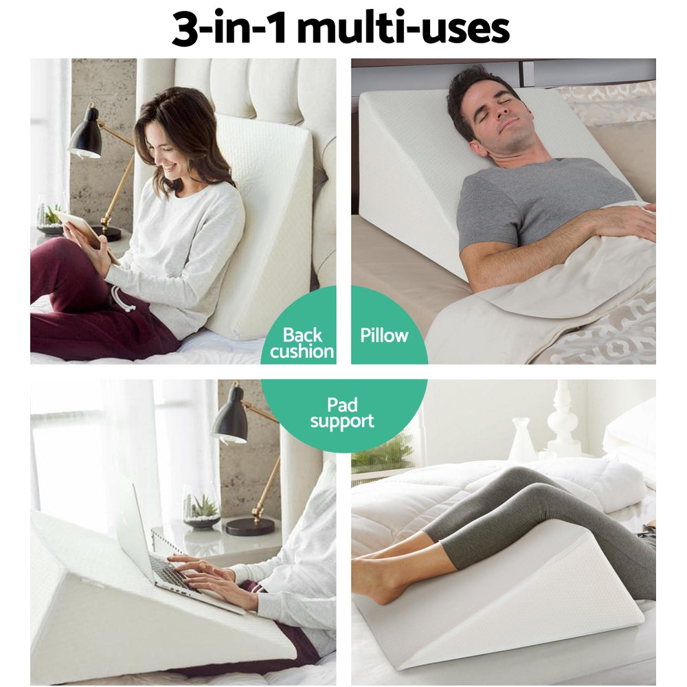 Bedding | Wedge Pillow | White | Twin Pack