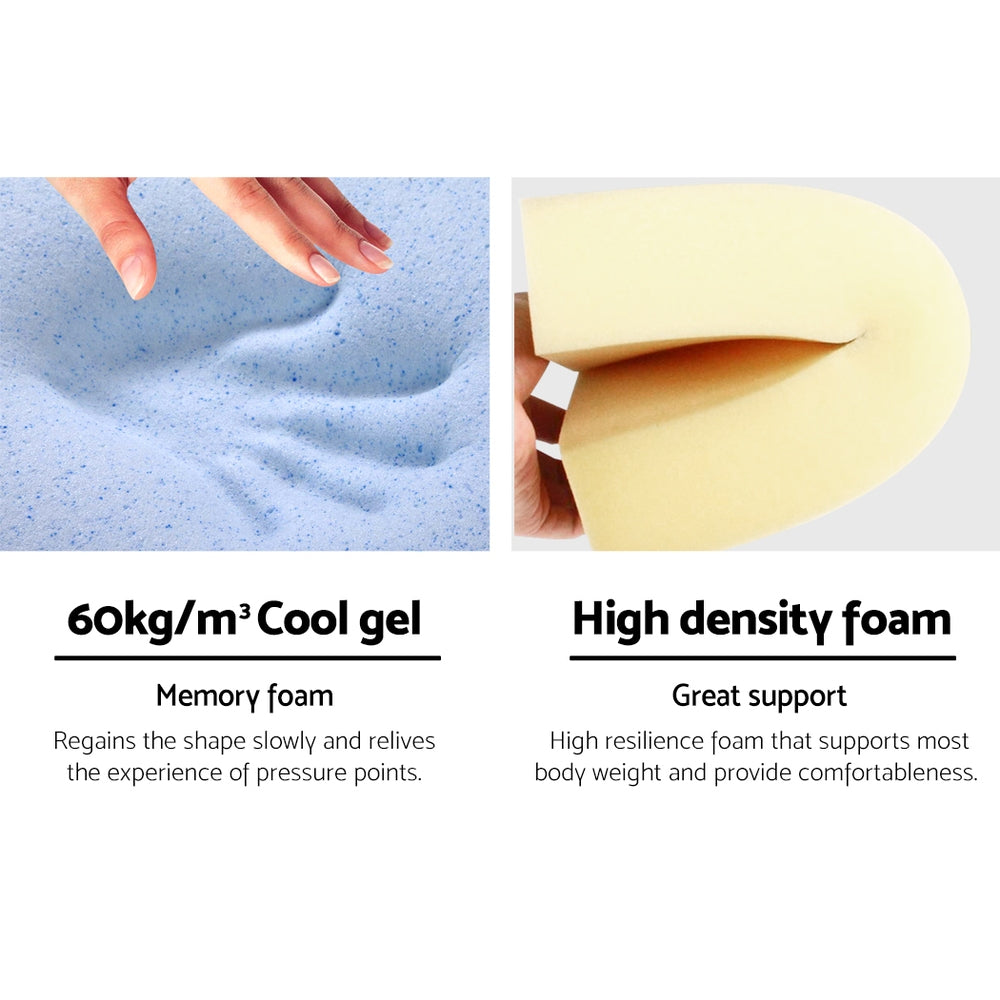 Bedding Wedge Pillow | Blue | Twin Pack