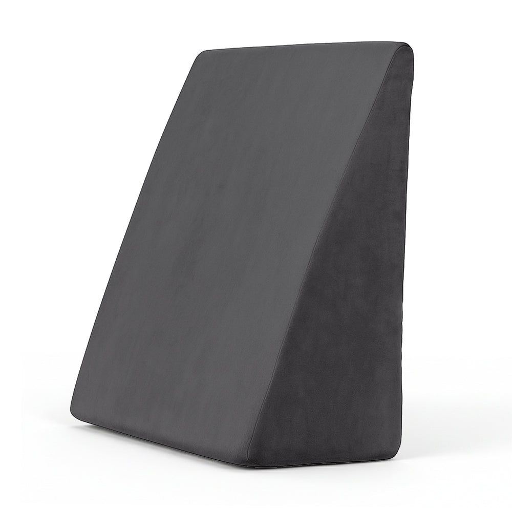 Wedge Support Pillow | Grey | Foam Comfort Cushion
