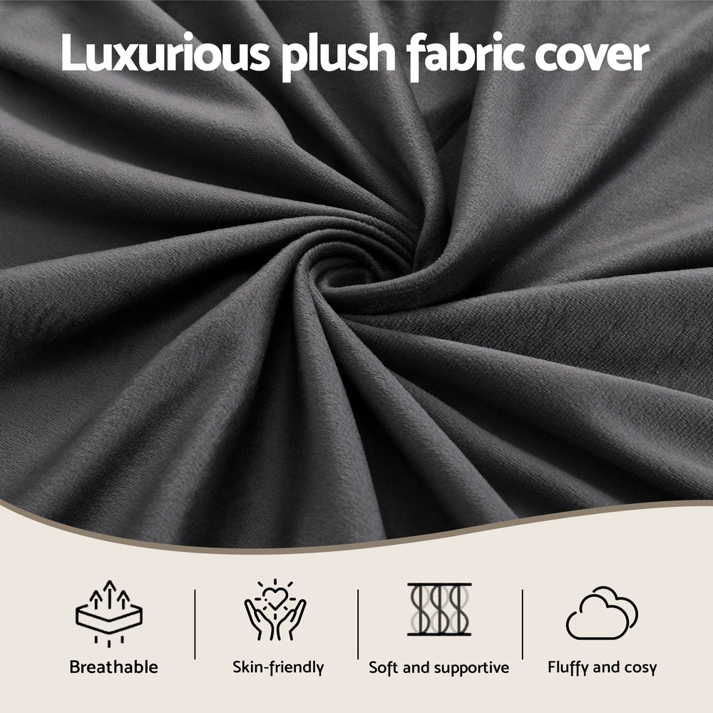Wedge Support Pillow | Grey | Foam Comfort Cushion