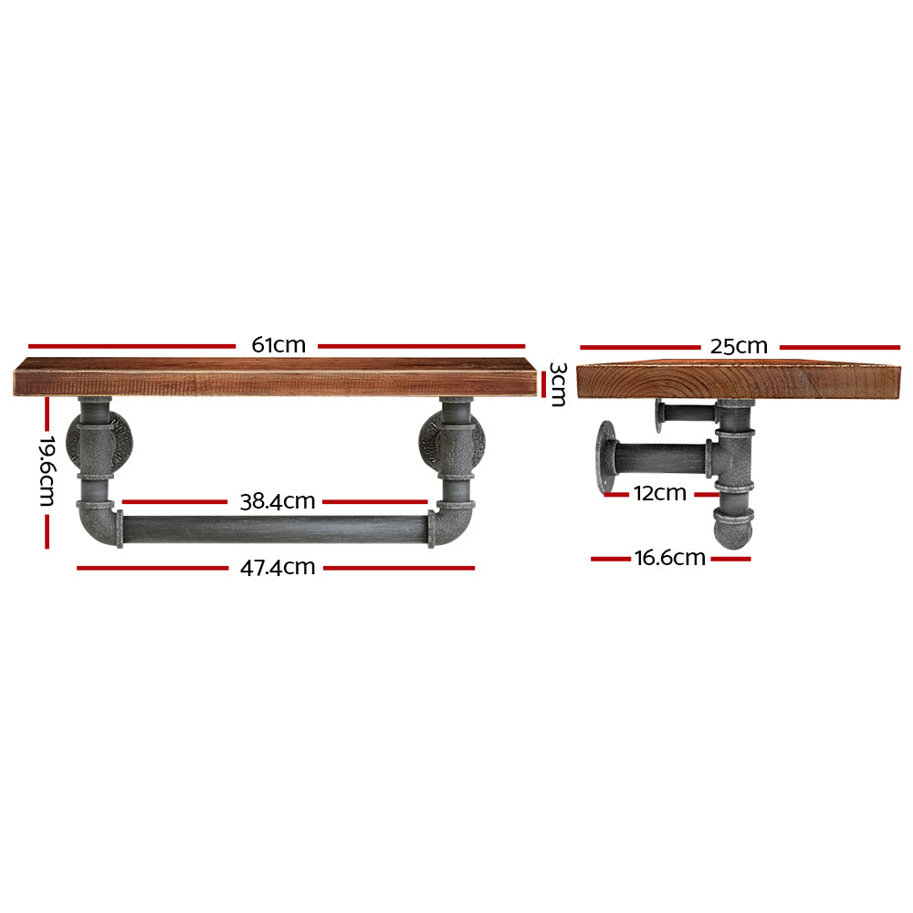 Floating DIY Pipe Shelf | IVES