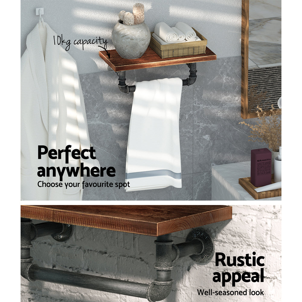 Floating DIY Pipe Shelf | IVES