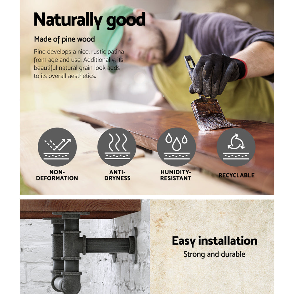 Floating DIY Pipe Shelf | IVES