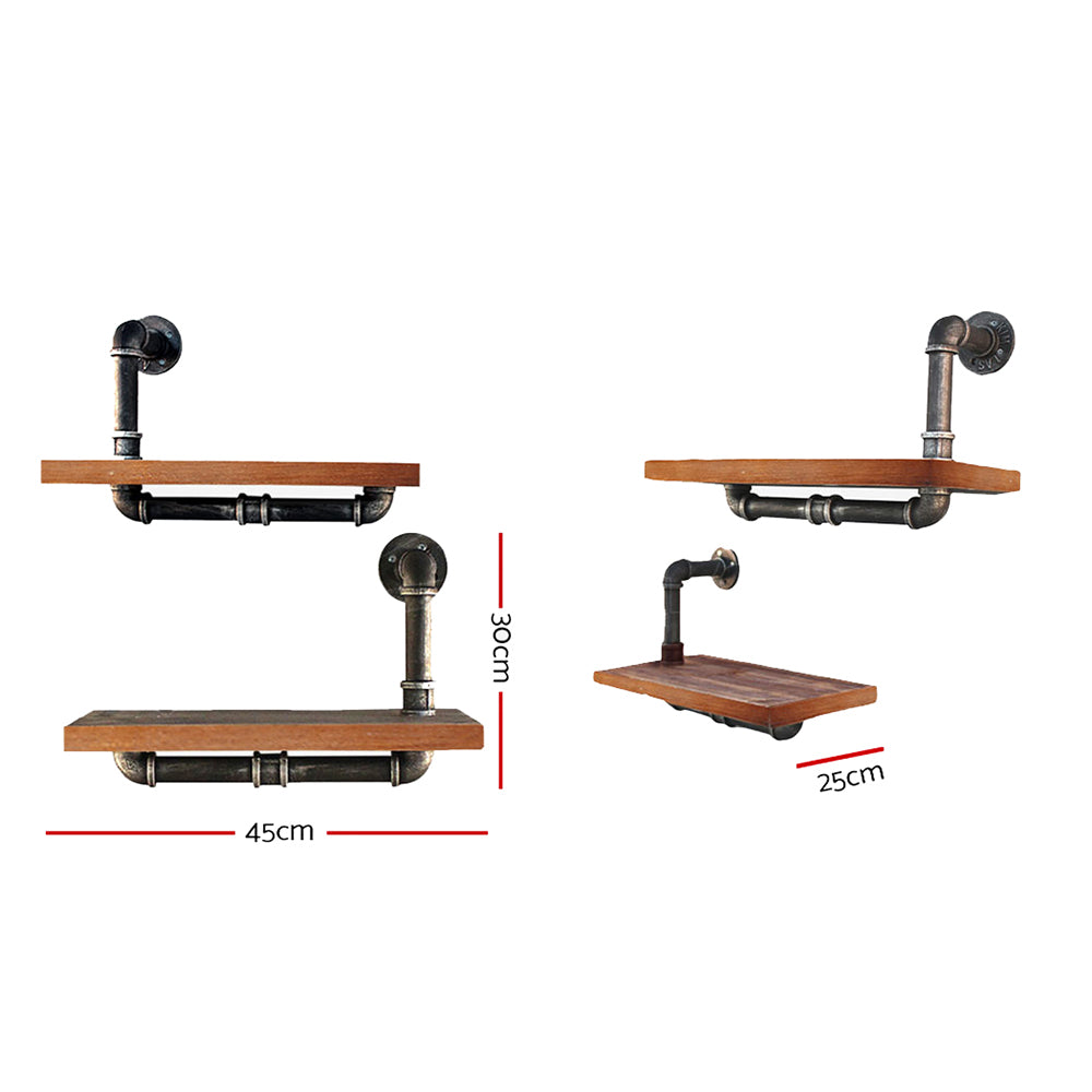 Floating DIY Pipe Shelf | 3 Tiers | IONA