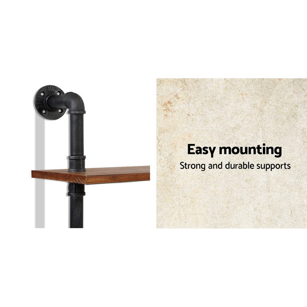 Floating DIY Pipe Shelf | 3 Tiers | IONA