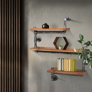 Floating DIY Pipe Shelf | 3 Tiers | IONA
