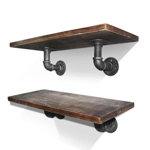 8x Floating Pipe Shelf | DIY | Metal Wall Brackets