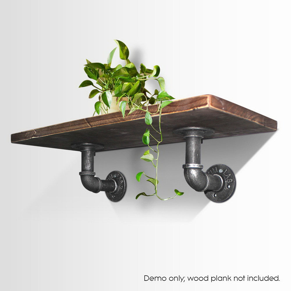 8x Floating Pipe Shelf | DIY | Metal Wall Brackets