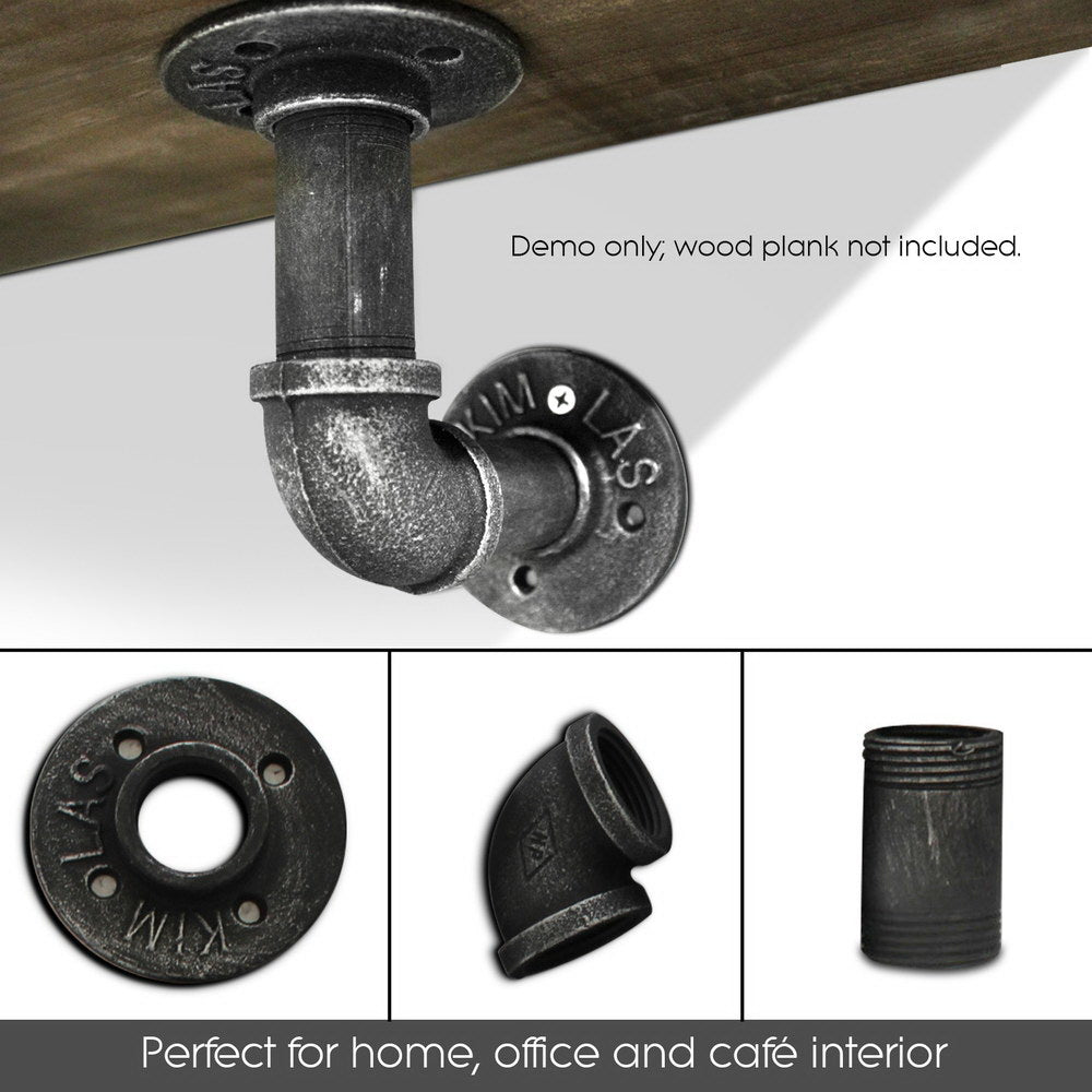 8x Floating Pipe Shelf | DIY | Metal Wall Brackets