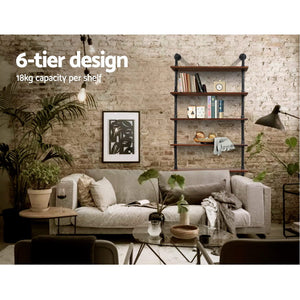 Floating DIY Pipe Shelf | 6 Tiers | IRA