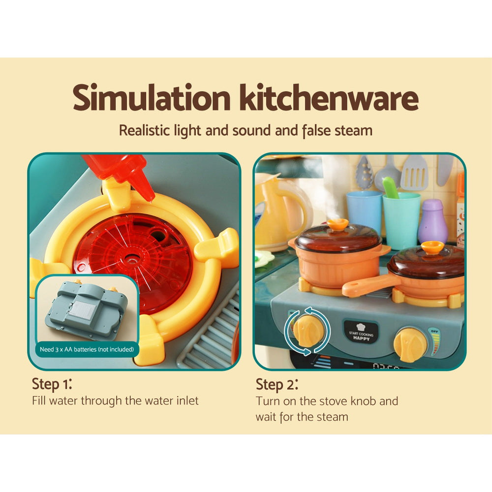 Kitchen Play Set | Pretend Cooking | Sound Steam Light Function