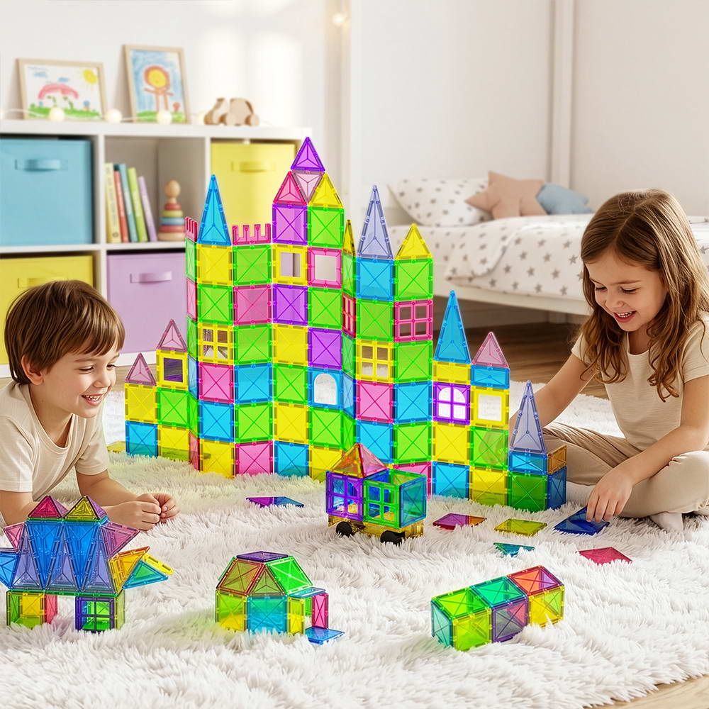 Magnetic Tiles | 100PCS Building Blocks | Educational Toys | Children Gift