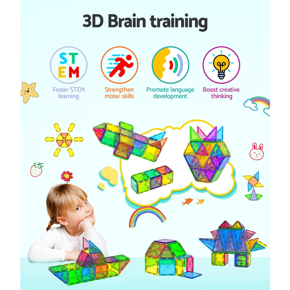 Magnetic Tiles | 100PCS Building Blocks | Educational Toys | Children Gift