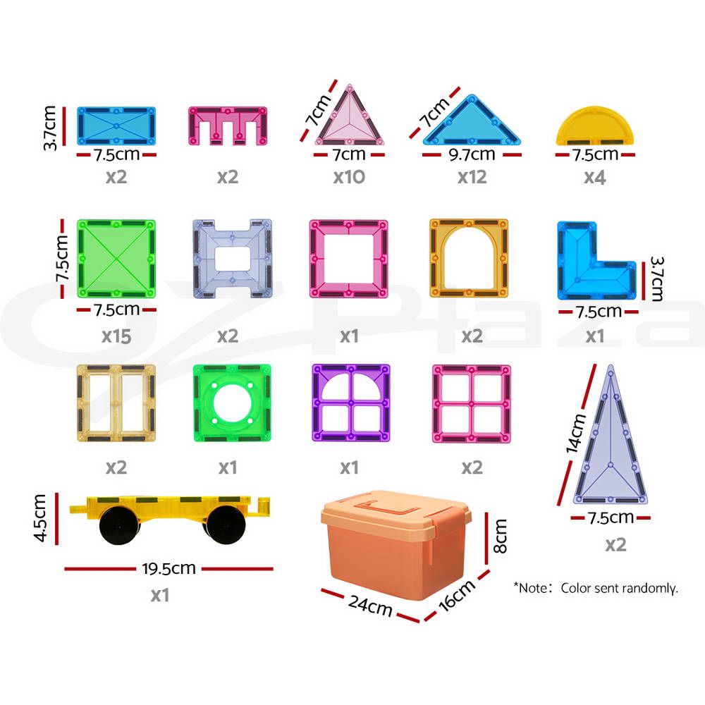 Magnetic Tiles | 60PCS Building Blocks | Educational Toys | Children Gift