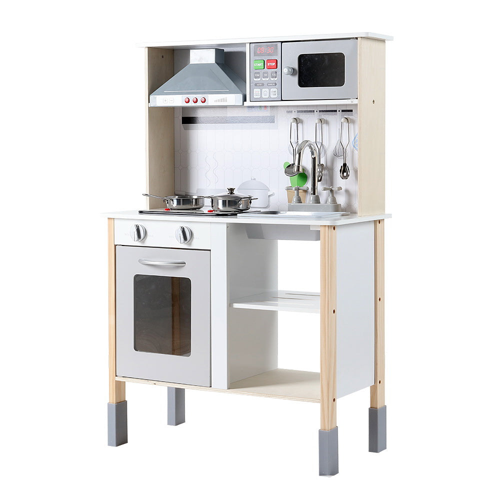 Kitchen Play Set | Wooden Pretend Cooking Toy | Children’s Cookware Sink