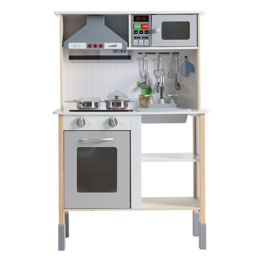 Kitchen Play Set | Wooden Pretend Cooking Toy | Children’s Cookware Sink