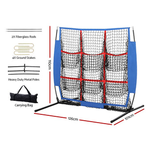 Everfit Soccer Net Baseball Pitching | Football Goal | Training Aid | 9 Target Zone