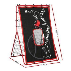 Everfit Baseball Net | Rebound Pitching Kit | Target Hitter | 2 in 1 | Training Aid