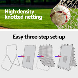 Everfit Baseball Net | Rebound Pitching Kit | Target Hitter | 2 in 1 | Training Aid