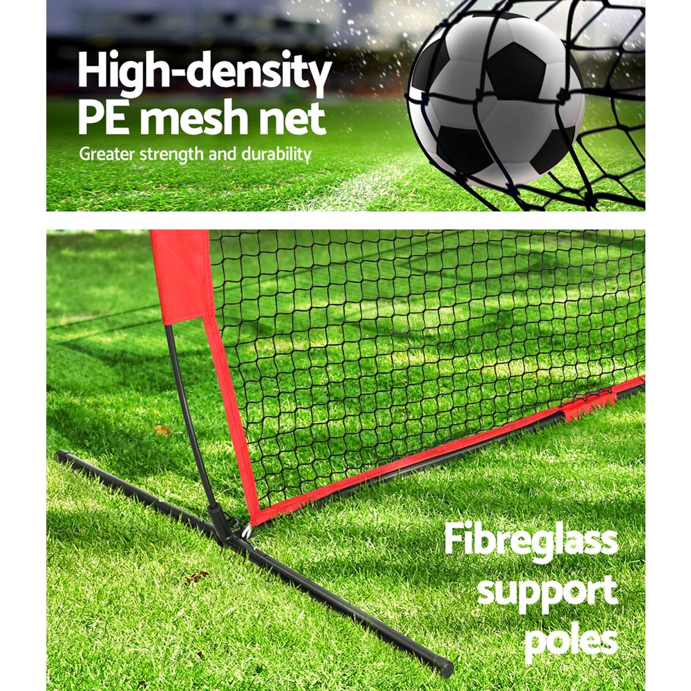 Everfit 1.8m Football Soccer Net | Portable Goal Net | Training | 3 Target Zone