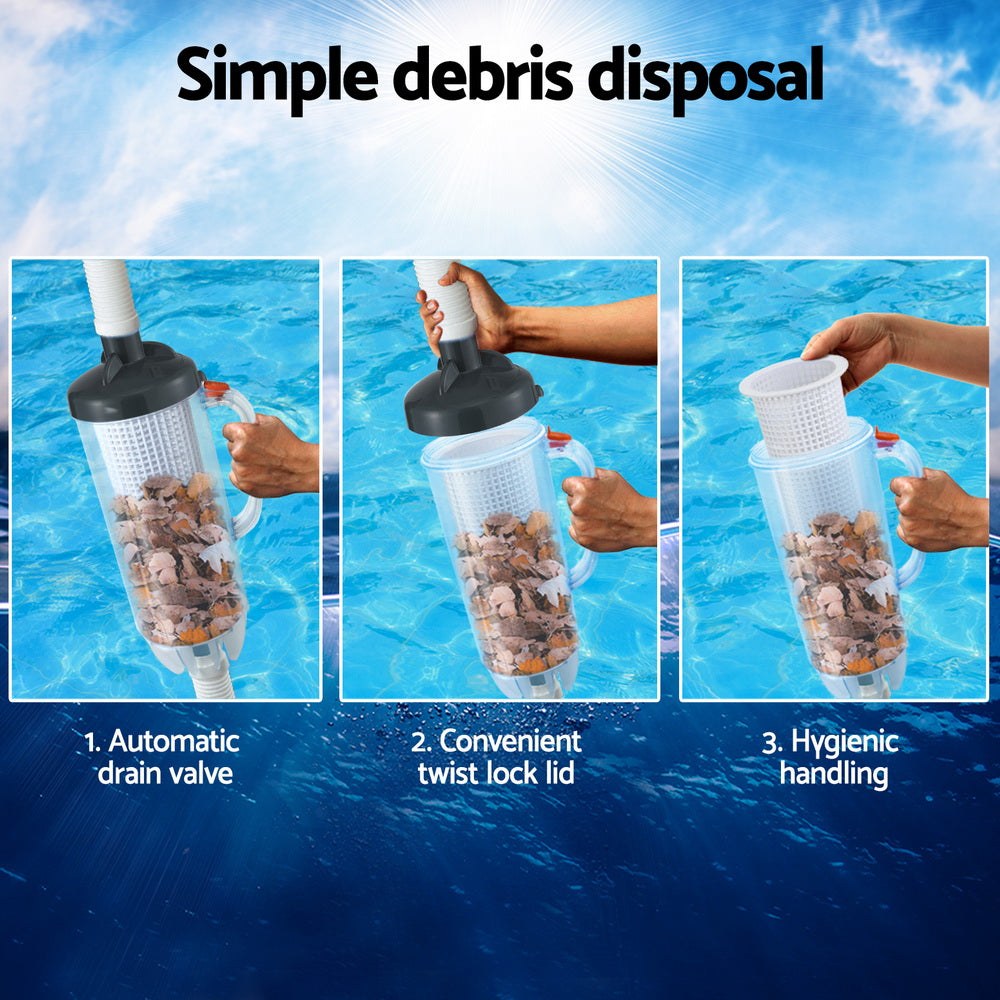 Pool Leaf Canister Cleaner | Suction Catcher | In-ground Swimming Pools