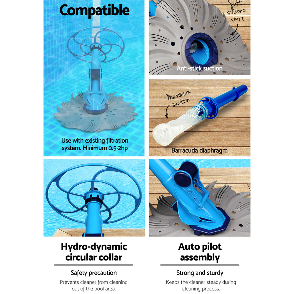 Pool Cleaner | Automatic Vacuum | Floor Swimming | Climb Wall | Inground | 10M