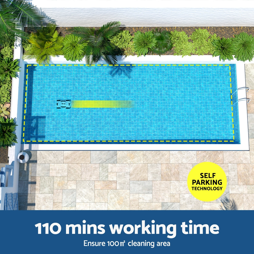 Robotic Pool Cleaner | Automatic Floor Vacuum Robot | Swimming Cordless