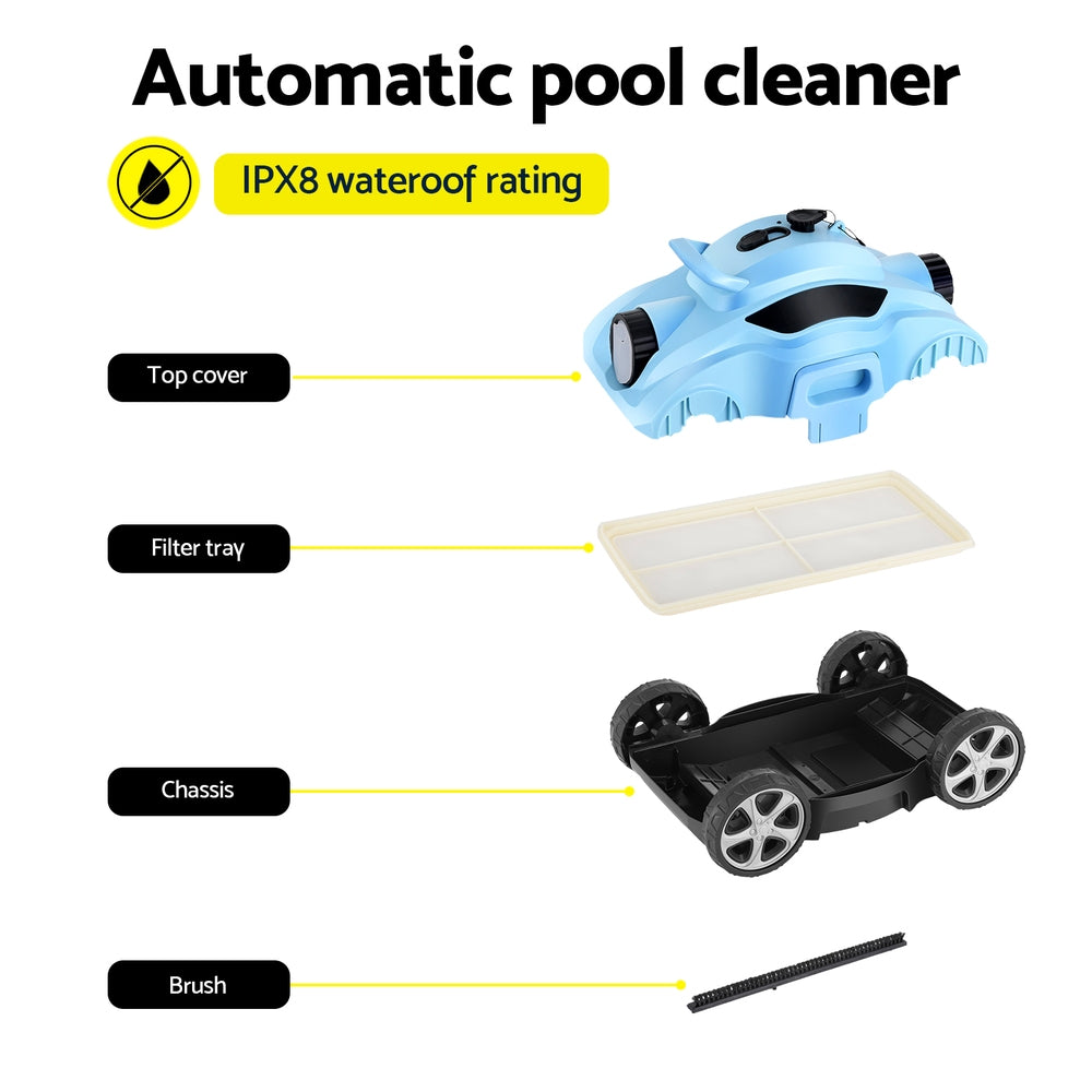 Robotic Pool Cleaner | Automatic Floor Vacuum Robot | Swimming Cordless