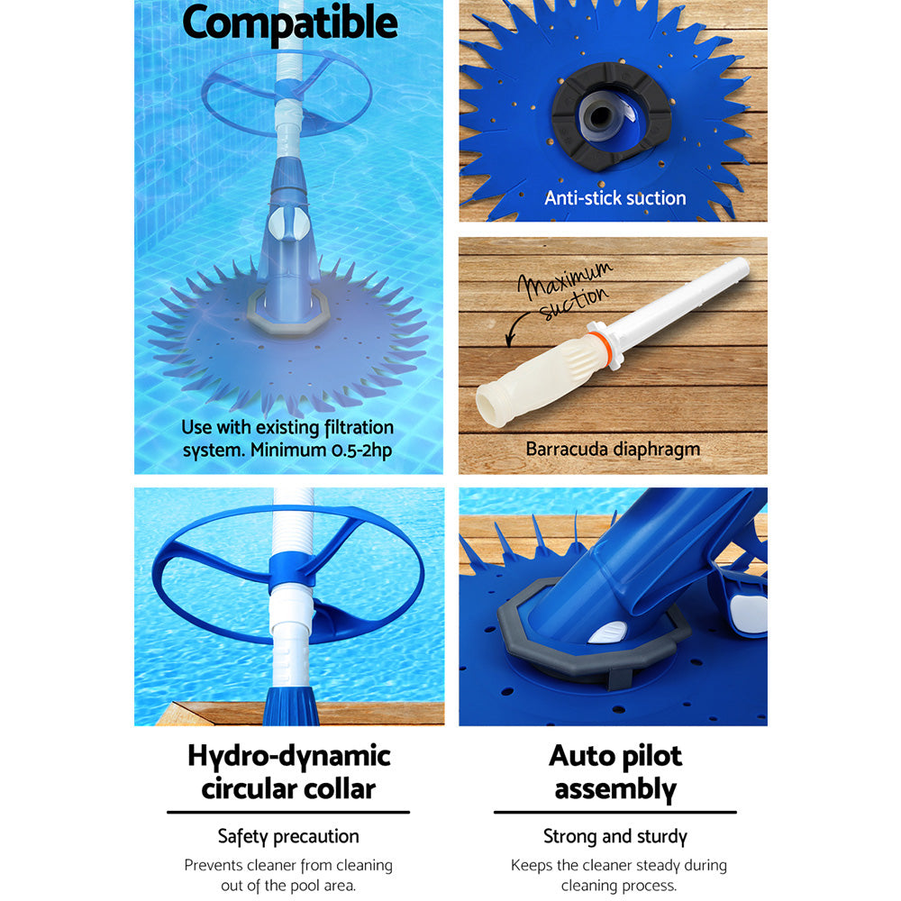 Pool Cleaner | Automatic Vacuum | Floor Climb Swimming Wall | Pool | 10M Hose