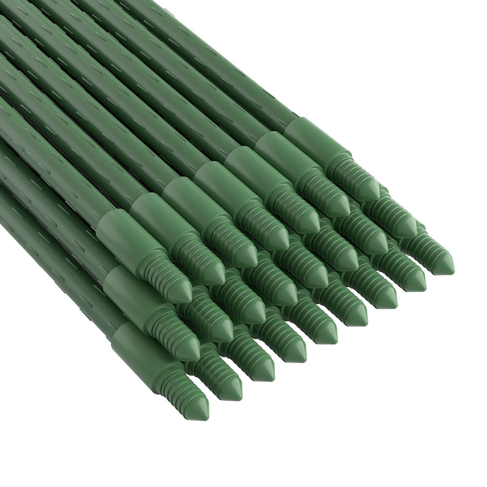 Green Fingers Garden Stakes | Metal Plant Support | 24pcs | 92x1.6cm