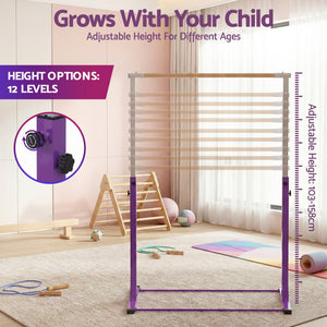 Kids Gymnastics Bar | Adjustable Pull Up Station | Indoor Outdoor