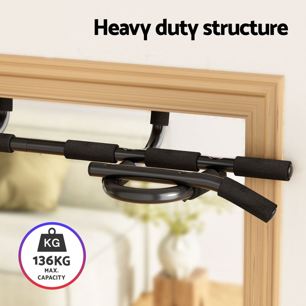 Everfit Pull Up Bar | 104CM | Doorway Chin Up Horizontal Bar | Gym