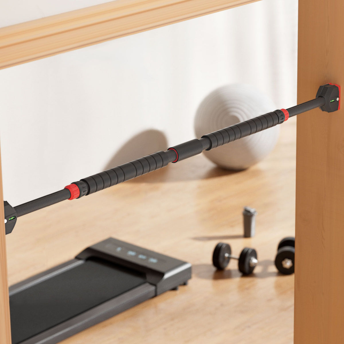 Everfit Pull Up Bar | 90CM-125CM | Doorway Chin Up Horizontal Bar | Gym
