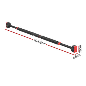 Everfit Pull Up Bar | 90CM-125CM | Doorway Chin Up Horizontal Bar | Gym