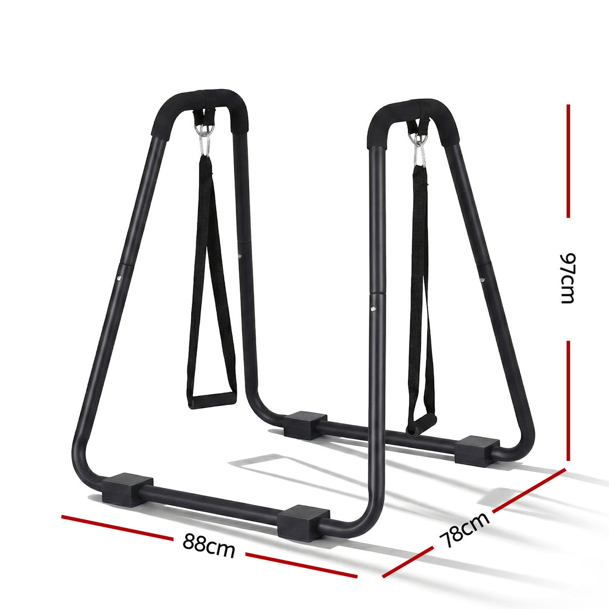 Dip Station Parallel Bars | Heavy Duty | Home Gym Calisthenics | Black
