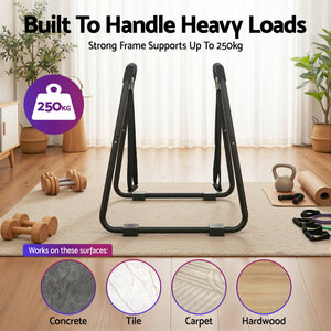 Dip Station Parallel Bars | Heavy Duty | Home Gym Calisthenics | Black